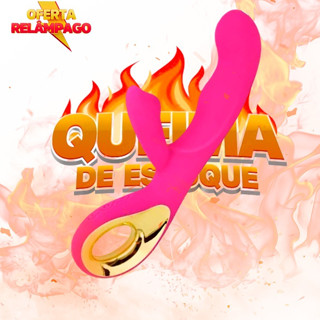 Vibrador Recarregável Ponto G Com Estimulador De Clitóris 10 modos de vibração VBR-18