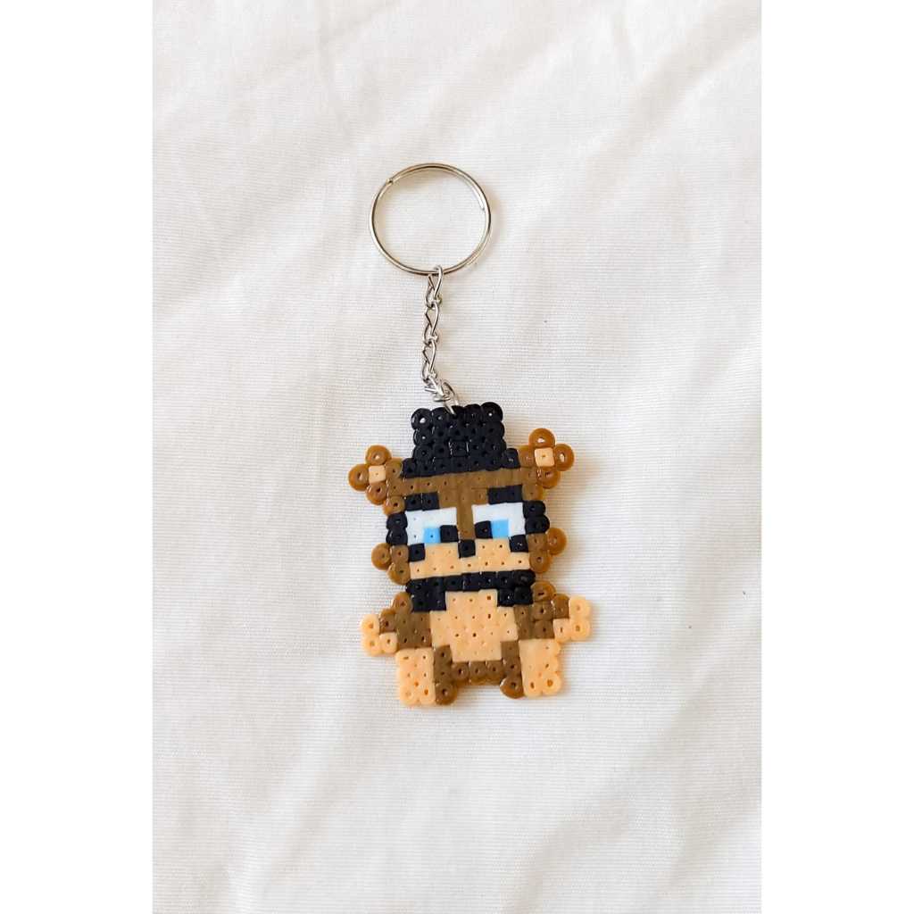 chaveiro freddy five night at freddy pixel art hama beads