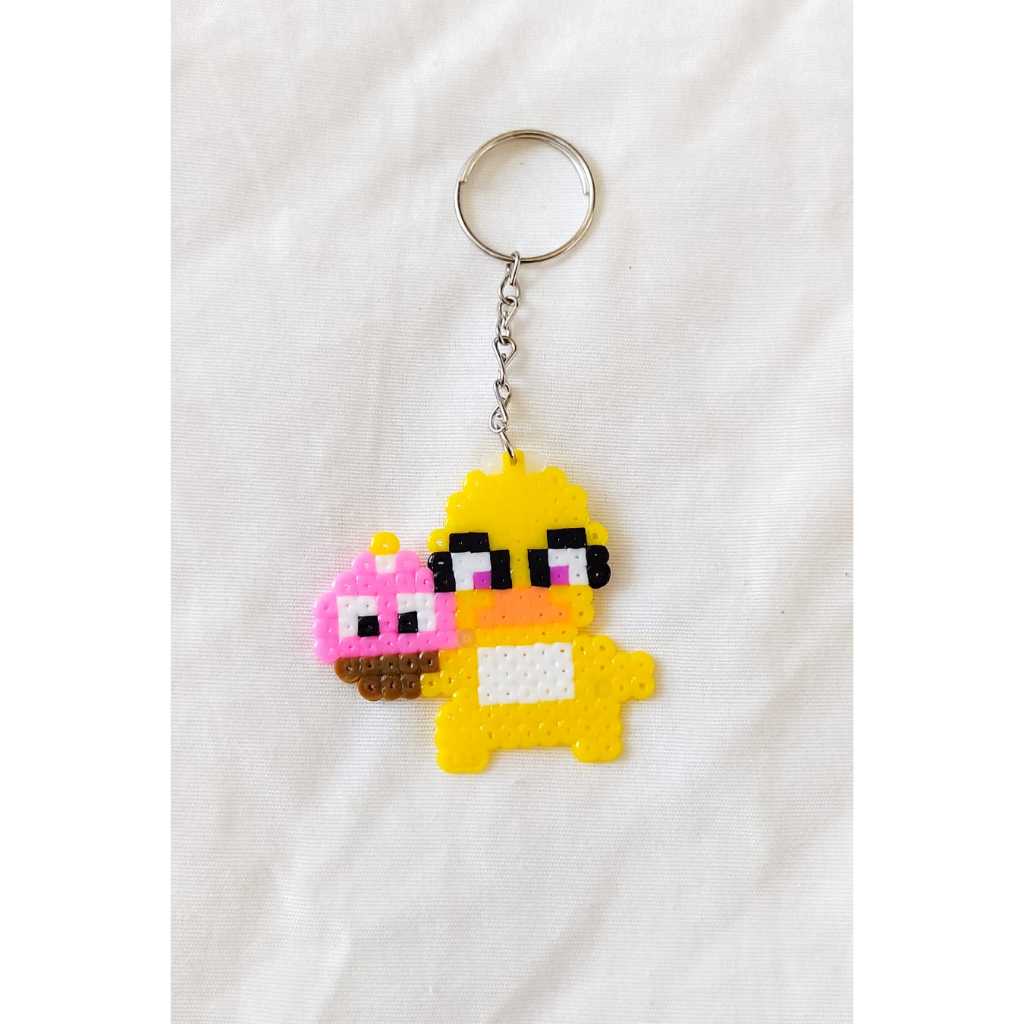 chaveiro chica five night at freddy pixel art hama beads