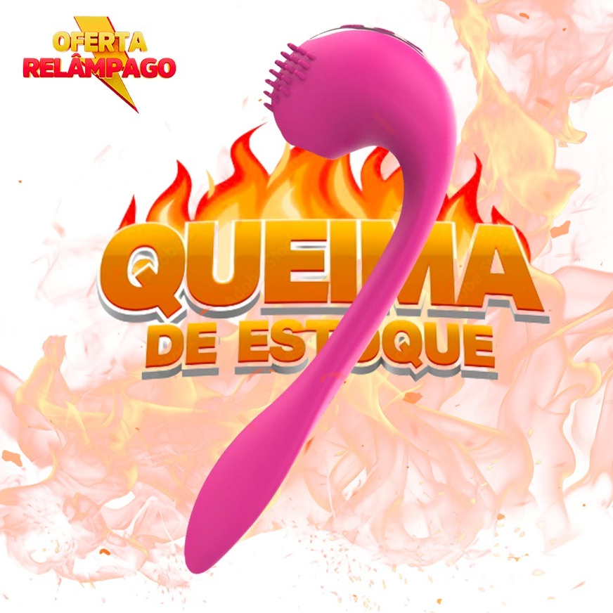 Vibrador Ponto G com Sugador de Clitoris 7 modos de Sucção e 10 modos de Vibração VBR-ALICE