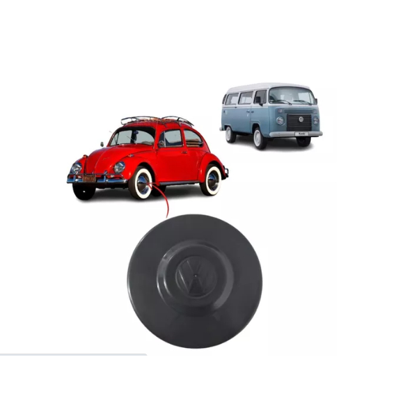 1 Calota PLÁSTICO Cinza Vw Kombi Aro 14 E Fusca Aro 15 Encaixe