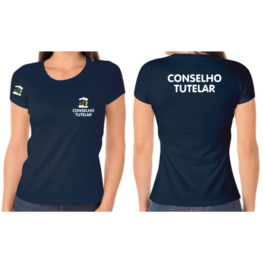 CAMISETA ALGODÃO FEMININO CONSELHO TUTELAR BORDADO MOD2 INN