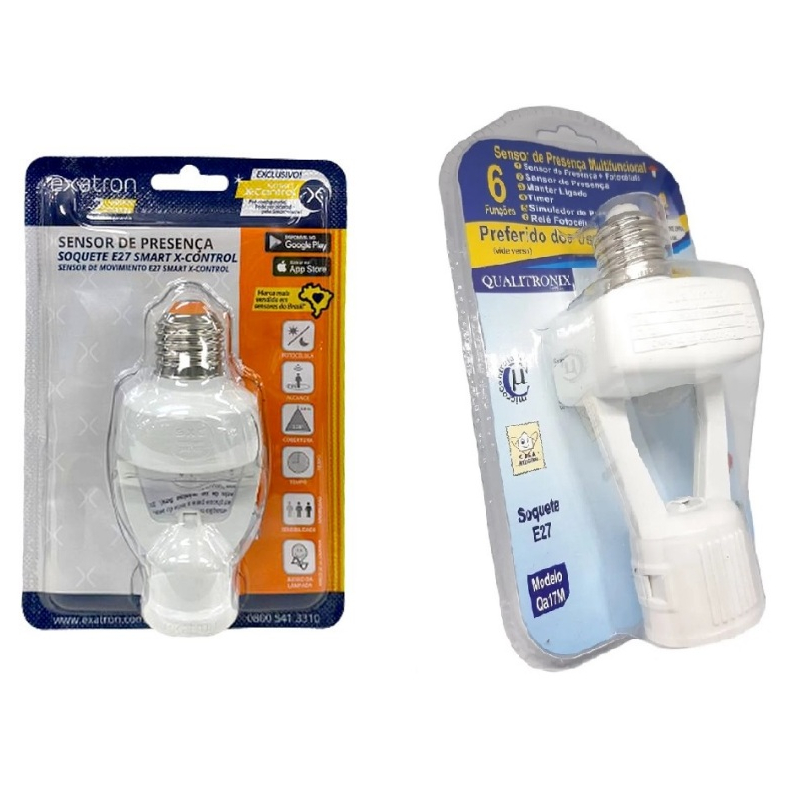 Fotocélula com Sensor De Presença Para Lâmpada E27 em Oferta na Shopee