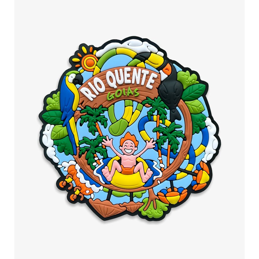 Ímã Rio Quente – Ímã de Geladeira Emborrachado
