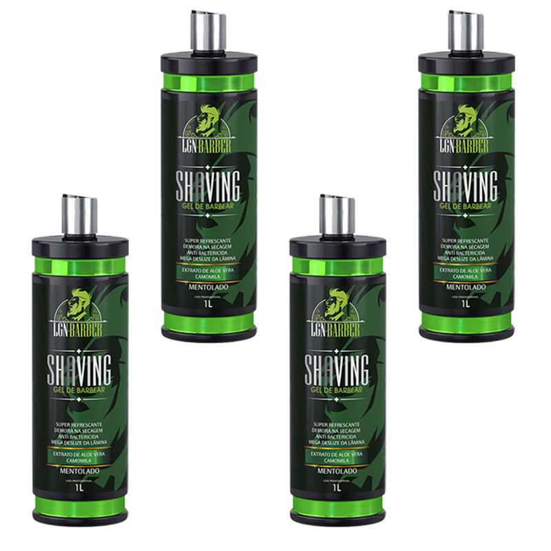 4Un Shaving Gel de menta para Barbear unisex1L -  LGN Barber