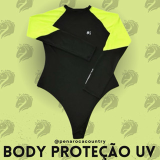 Body Luna L treino cavalgadas com proteção solar Pé na Roça Cia Country