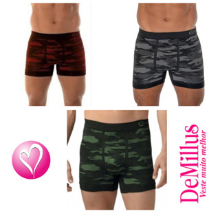 Cueca Boxer camuflada - DeMillus Zeus - UltraLeve - Original