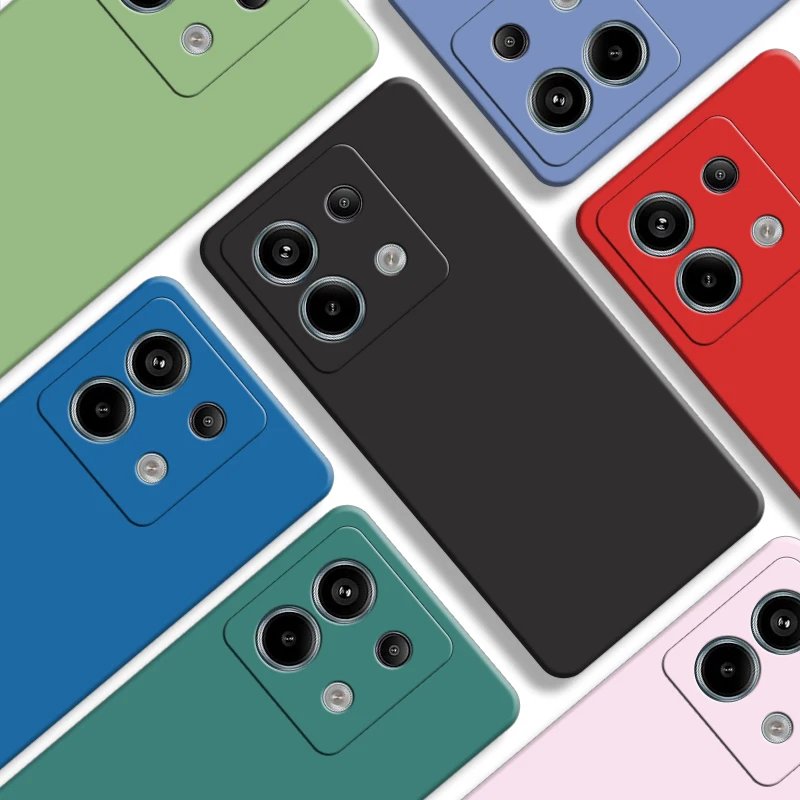 Kit 2X1 Xiaomi Poco X6 5G - Película Frontal em Cerâmica 9D+ Capa Silicone Aveludada Colorida Veludo