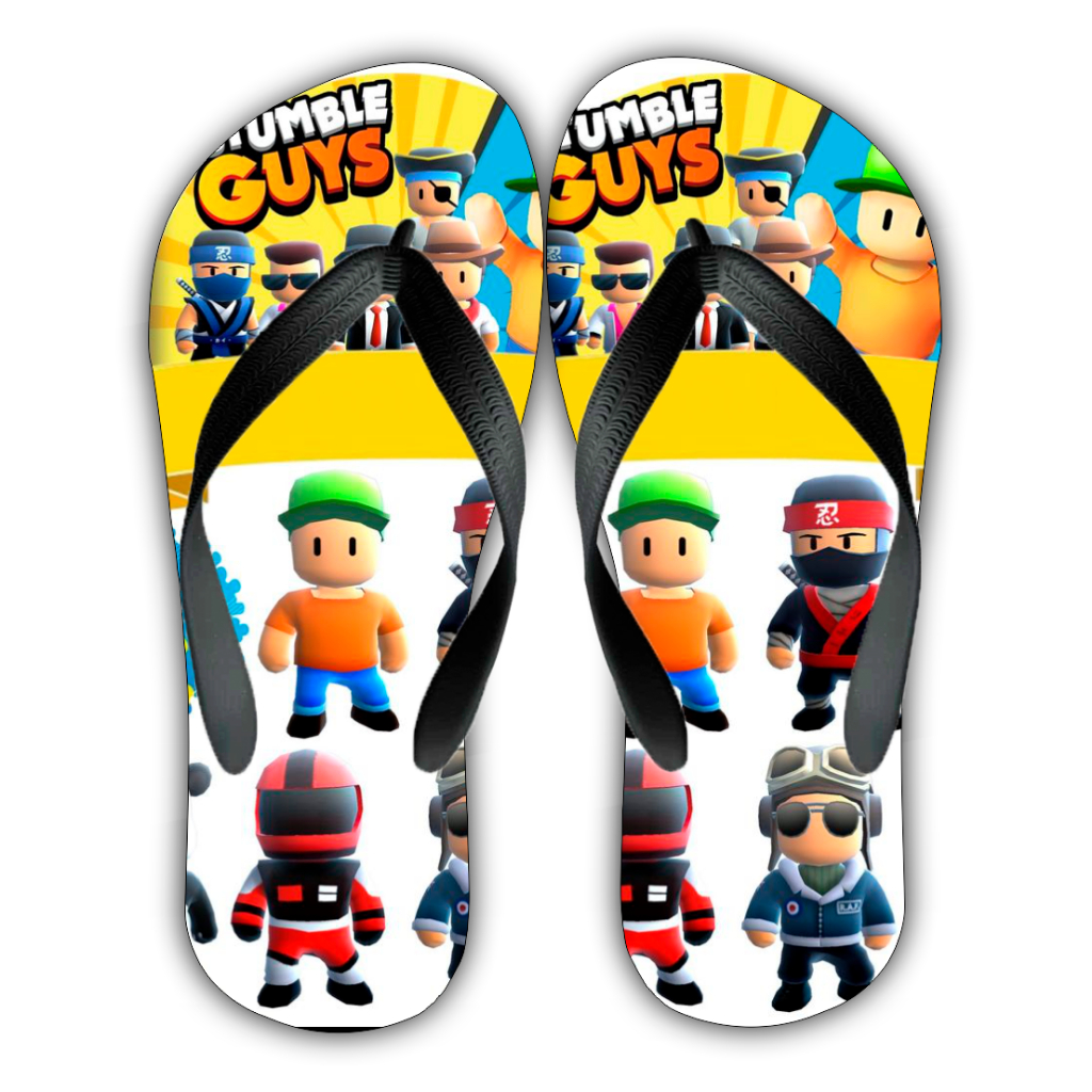 Chinelo Infantil Stumble Guys Game Jogo Celular Lançamento 2024