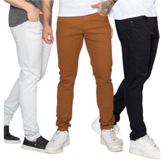 Calça Sarja Masculina C/ Elastano Lycra Premium