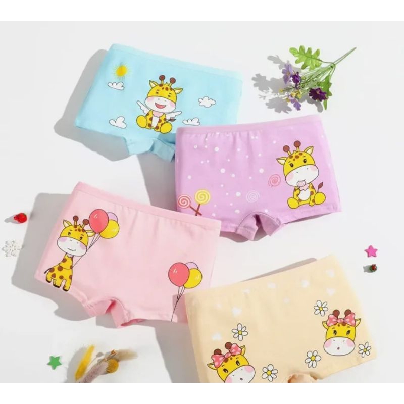 kit CALCINHA SHORT INFANTIL 0 a 12 anos ALGODÃO calcinhas feminina cotton boxer shorts bermuda Boxe promo