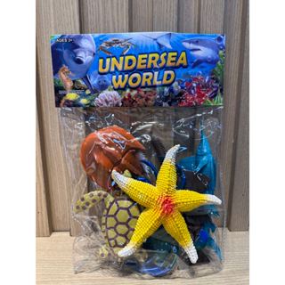 Kit com 6 Animais tem  Tubarões, estrelas do mar, tartarugas, caranguejos, tubarões pontiagudos em Oferta na Shopee