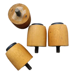 Kit De Pé Para Cama Box Jogo 4 Un De 4cm Mel Universal Puff