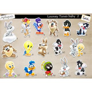 APLIQUE RECORTADOBABY LOONEY TUNES 2 PERSONALIZADOS TAG,LEMBRANCINHA,TUBETE,DECORAÇÃO E ANIVERSÁRIO em Oferta na Shopee
