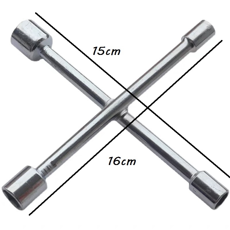 Chave De Cruz Estrela 4 Bocas Universal Carro 11-13-15-17mm ( Não serve para Carro)