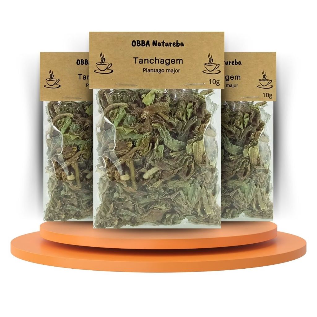 Kit 3 Chá de Tanchagem-Erva Pura de Alta Qualidade