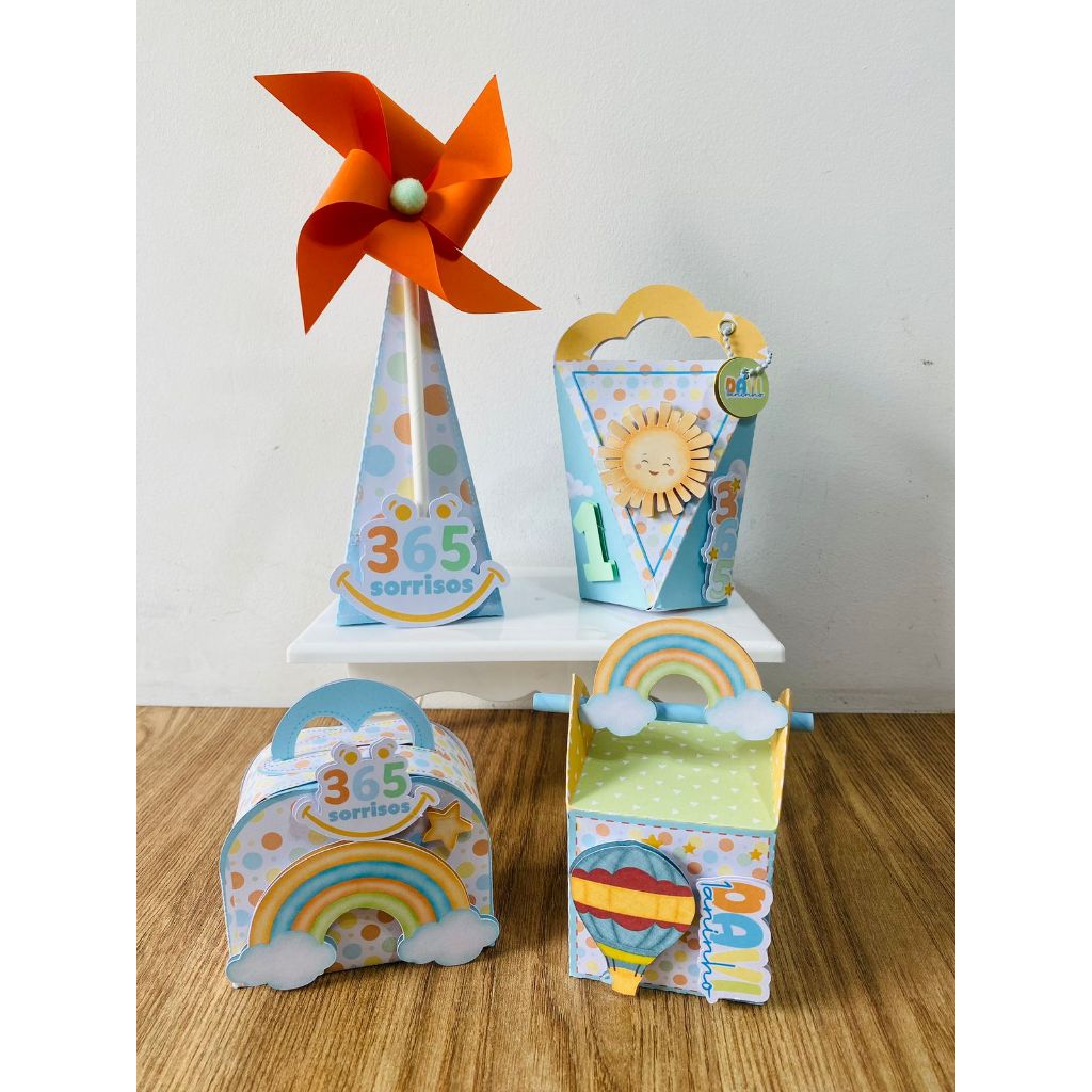 Kit para festa 365 sorrisos | Personalizados | Aniversários | Papelaria Personalizada | Festa | Lembrancinhas