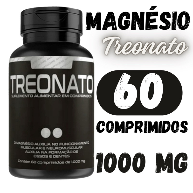 Magnésio de Treonato treonina 60 comp.