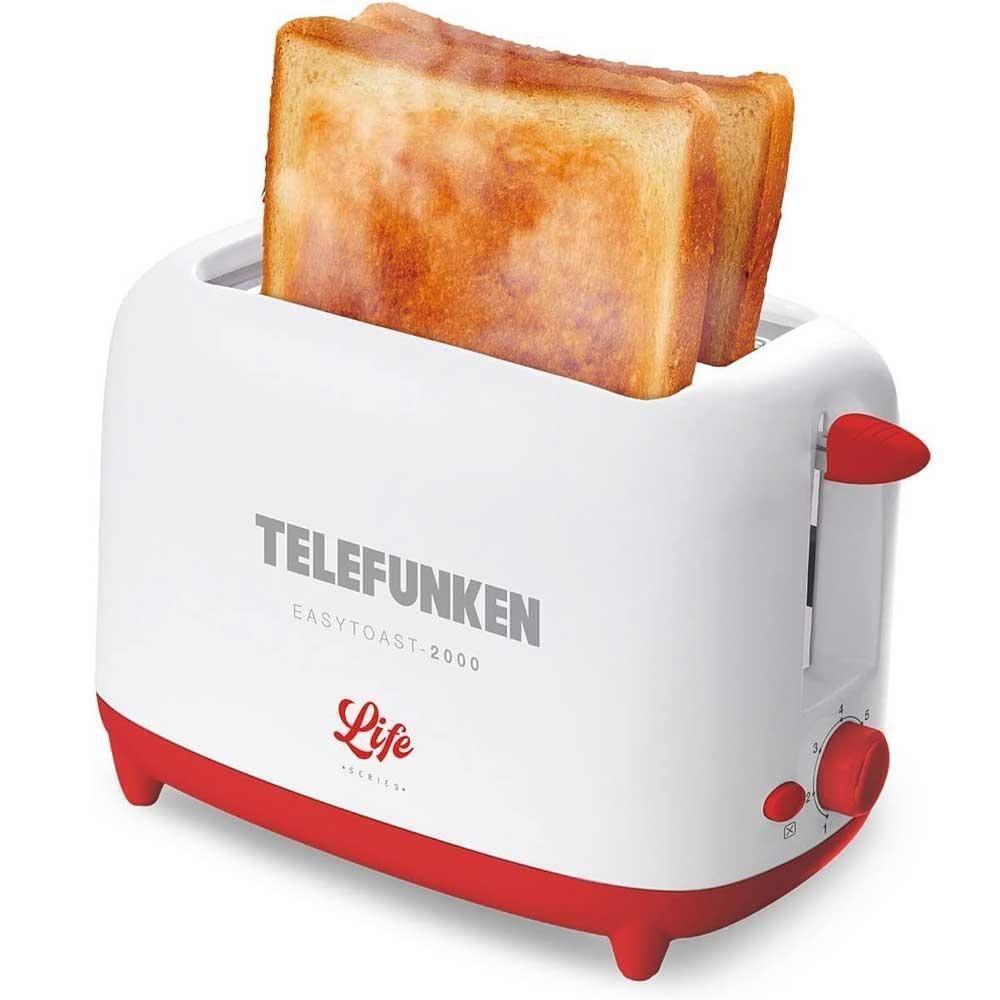 Torradeira Elétrica Telefunken 720w Easytoast 2000 220v Cor Branco