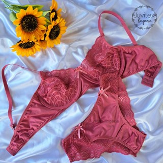 Conjunto Calcinha Confortável e Sutiã Plus Size de Renda Com Forro Com Aro Luxo Lingerie