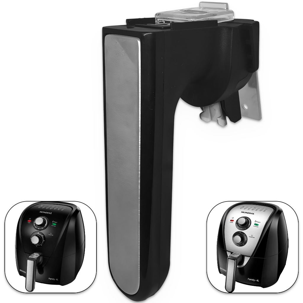 Cabo Puxador Alça para AirFryer Mondial AFN 40 AFN 50 AFN 51 Preto ou Cinza Original