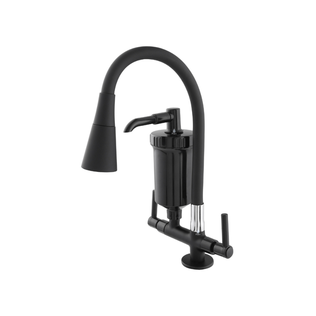 Torneira Filtro Bancada Gourmet Flexível Cozinha Preta All Black em Oferta na Shopee
