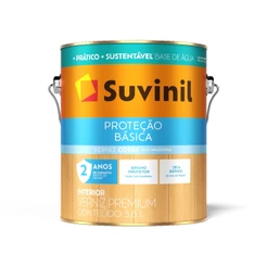 Verniz Brilhante Incolor 3,6l Para Madeira Proteção Básica Suvinil Transparente Base Água