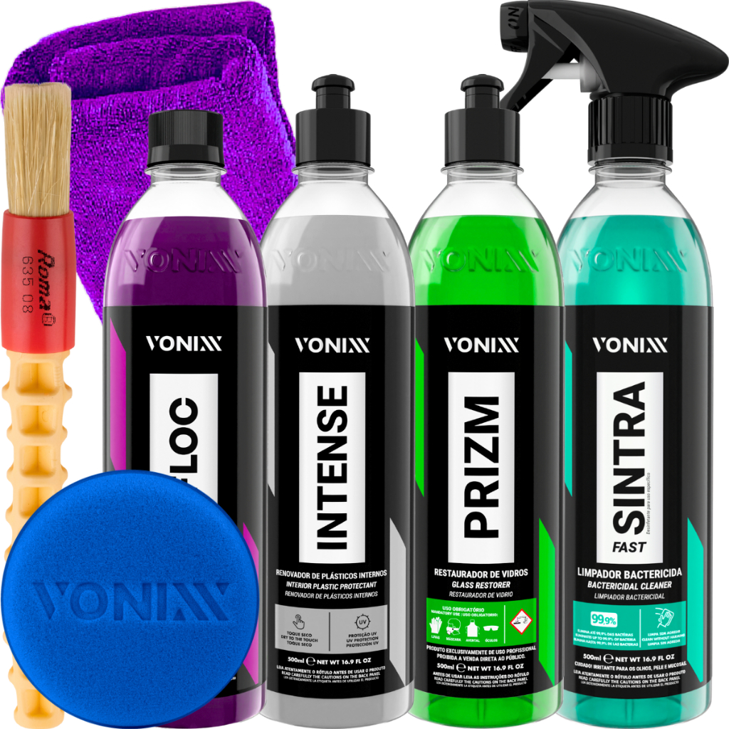 Kit Shampoo V-Floc Prizm Limpa Vidros Sintra Fast Intense Vonixx em Oferta na Shopee