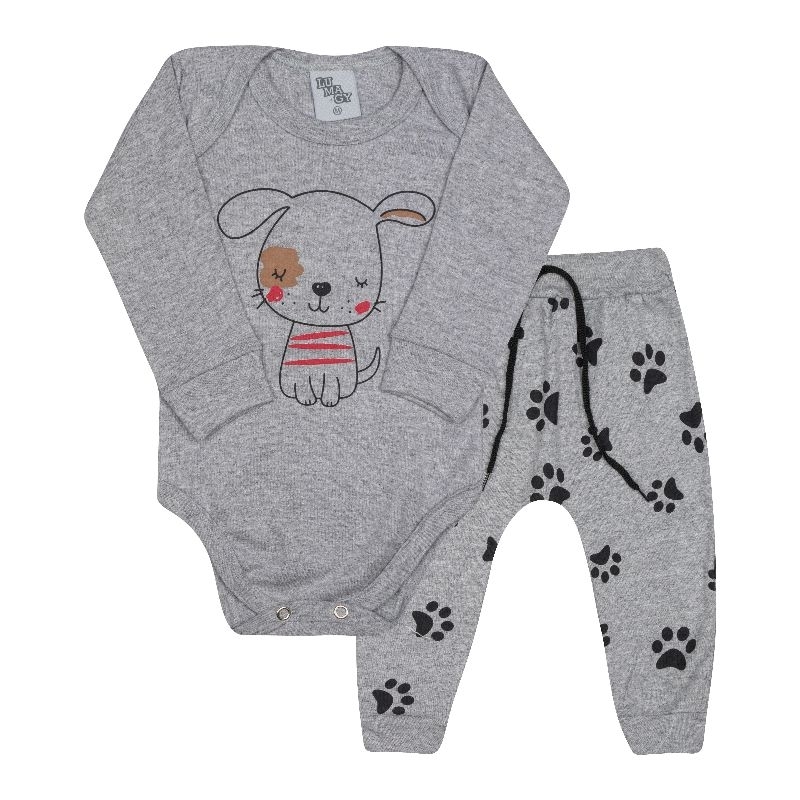 Conjunto kit body bebê com estampas divertidas unissex em Oferta na Shopee