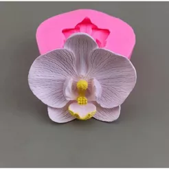 Molde de silicone orquídea phalaenopsis 5,5cm