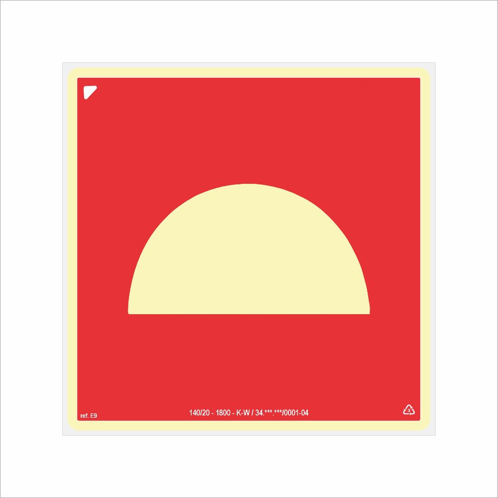 Placa de Sinalização para Conjunto de Equipamentos Contra Incêndio