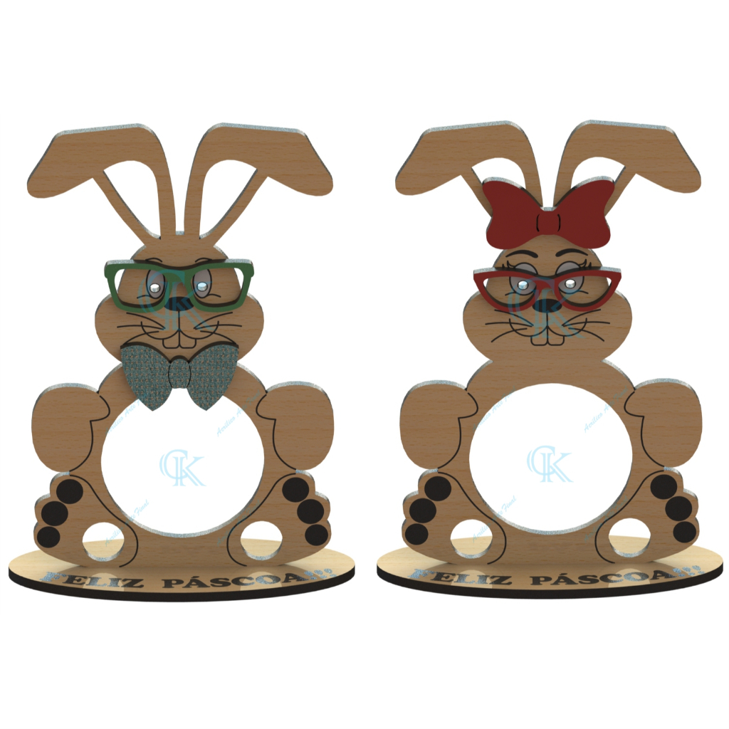 Porta Bombom coelho De Páscoa Mdf 24 uni em Oferta na Shopee
