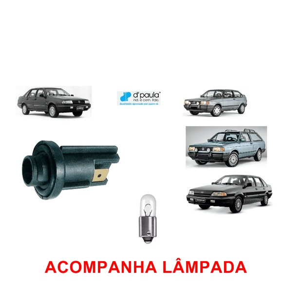 SOQUETE LÂMPADA PINGO GOL SAVEIRO PARATI SANTANA QUANTUM FORD VERSAILLES ROYALLE COM LÂMPADA