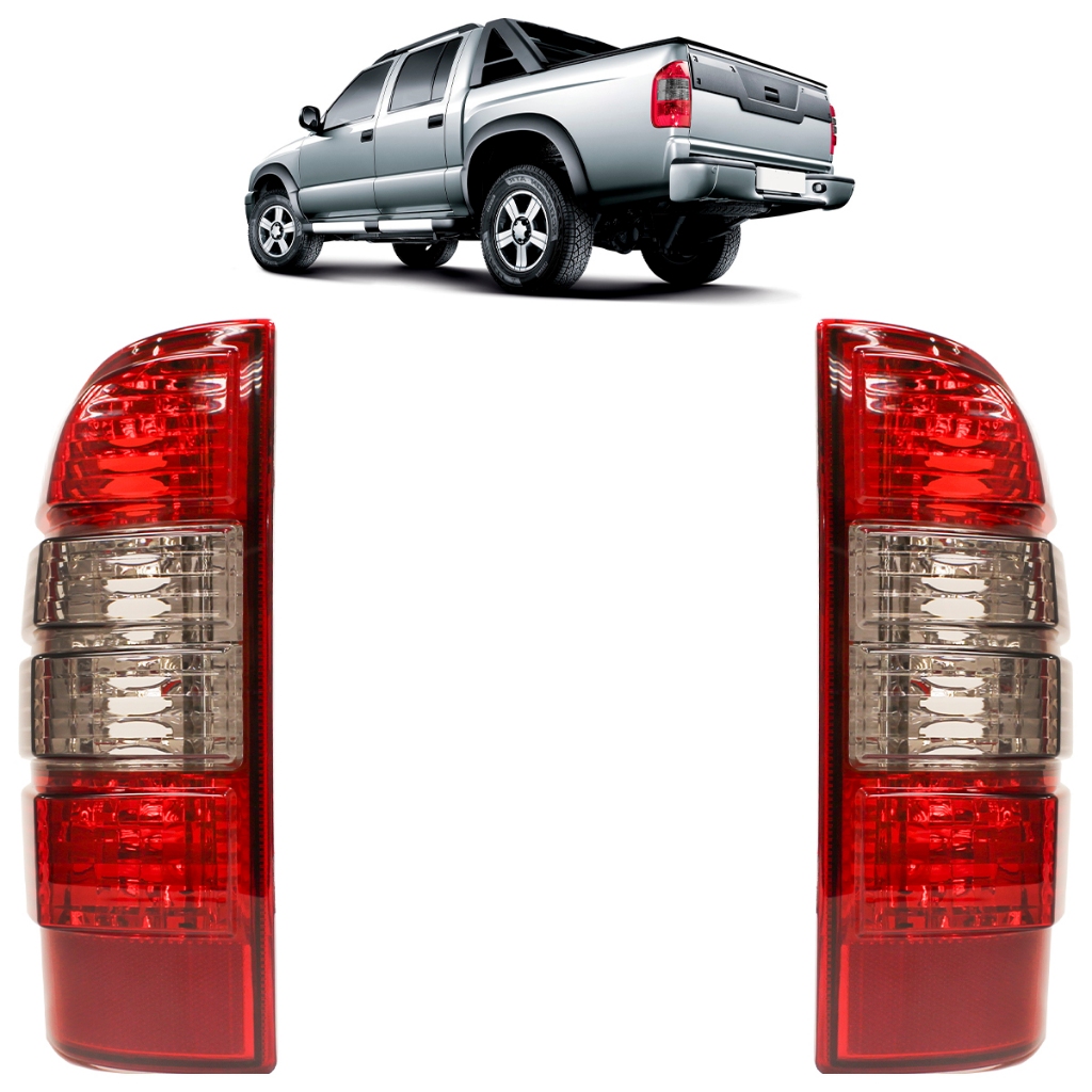 Lanterna Traseira S10 Executive 2010 2011 Bicolor Lente Lisa Acrilico em Oferta na Shopee