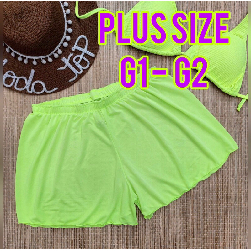 Short Feminino Plus Size curve G1,G2 para caminhada e Lazer saída de praia em Oferta na Shopee