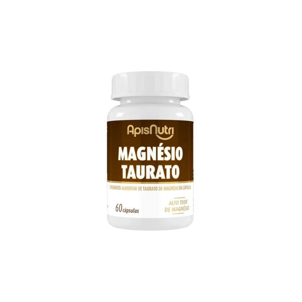 Magnésio Taurato 60 Cápulas - Apis Nutri