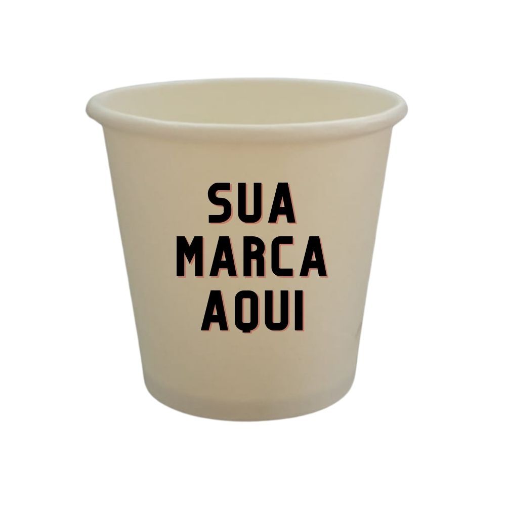 Copo 80 ml em Papel Personalizado  - Pacote com 50 unidades