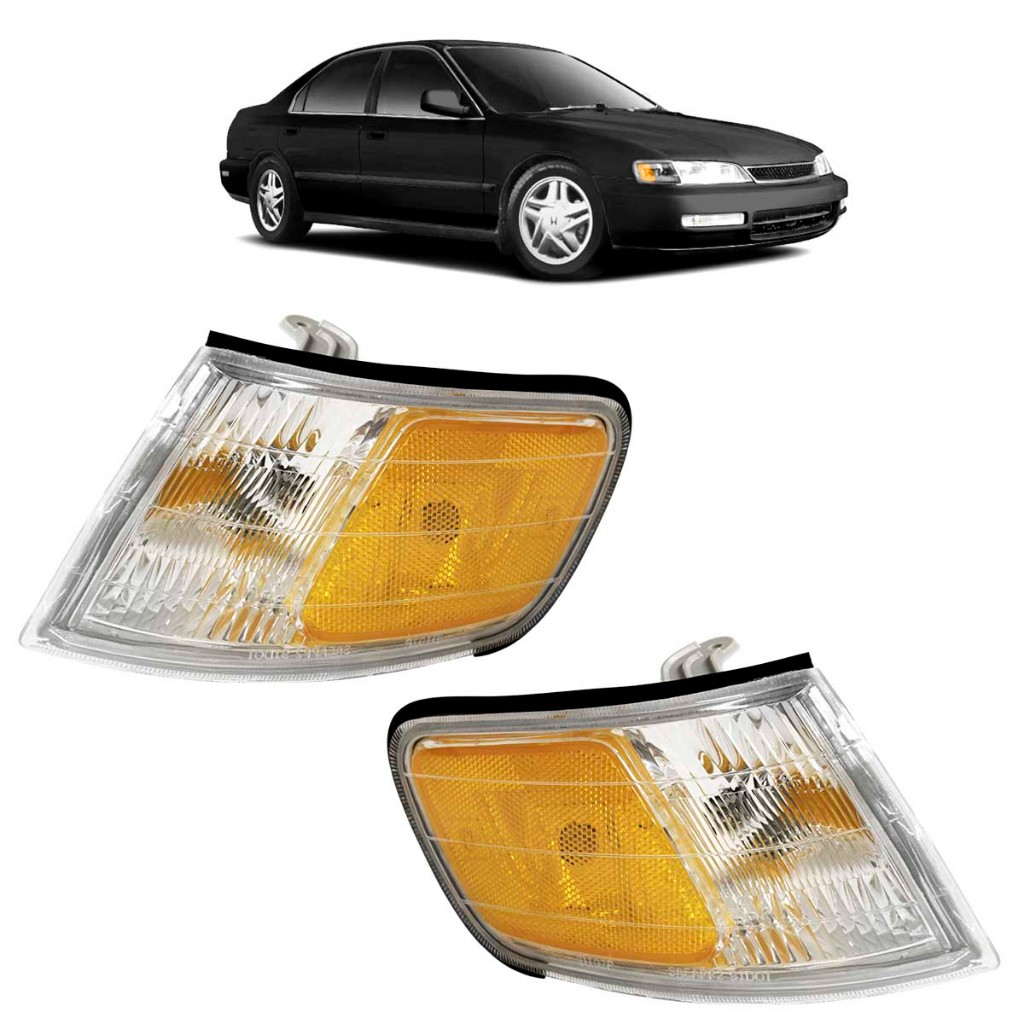 Pisca Seta Dianteira Accord 1994 1995 1996 1997 Bicolor Lente Estriada Acrilico em Oferta na Shopee
