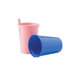 Copo Canudo Fixo Infantil 330ml Plasutil em Oferta na Shopee