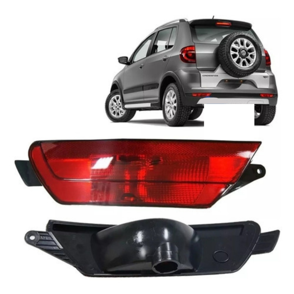 Refletor Parachoque Traseiro Fox Crossfox 2010 C/ Neblina Le