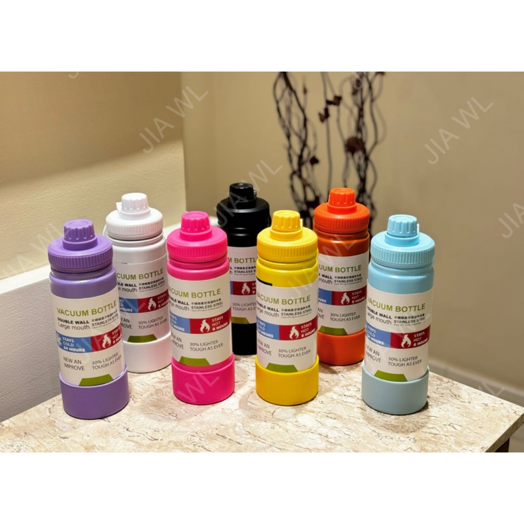 Garrafa esportiva térmica de aço inoxidável 600/800/1000ml •Novo copo exclusivo• em Oferta na Shopee