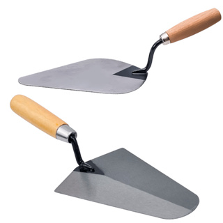 Colher Para Pedreiro Canto Redondo - Reto Profissional Vários Tamanhos Modelos Obra Construção Massa em Oferta na Shopee