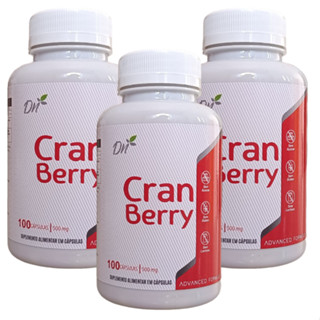 Kit 3 - Cranberry 500mg 100 Cápsulas Denature Trato Urinário