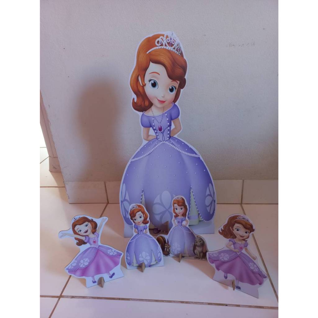 KIT DISPLAY MDF MESA E CHÃO PRINCESA SOFIA