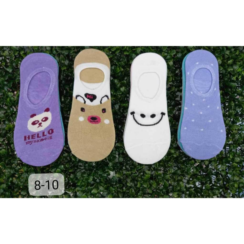 Kit 3/6/12 pares de meia Invisivel Infantil Com Desenho - Menina em Oferta na Shopee