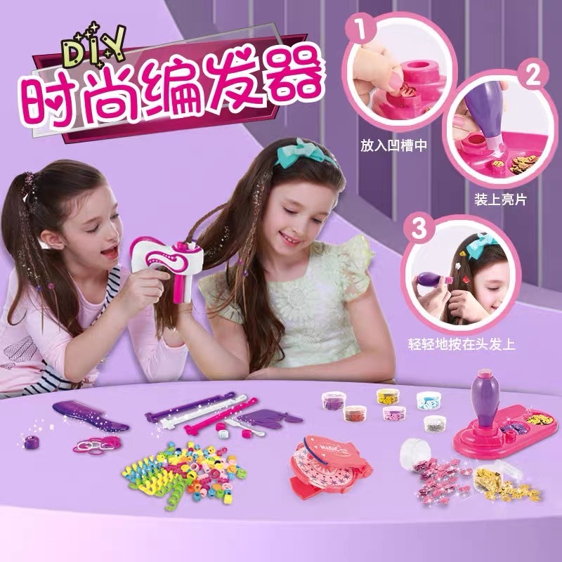 Trança de cabelo automático para meninas elétrica diy cabelo tecer máquina torção tricô rolo crianças trança ferramentas estilo do cabelo presente