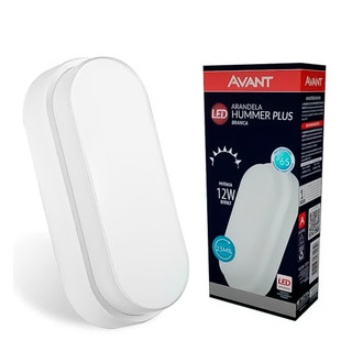 Luminária Tartaruga Led Sobrepor 6500k 12W IP65 Bivolt Iluminação Casa Comércio Original AVANT