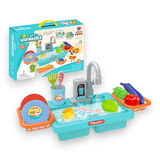 Kit de Cozinha Pia Lava Louça Brinquedo Torneira Sai Agua Infantil