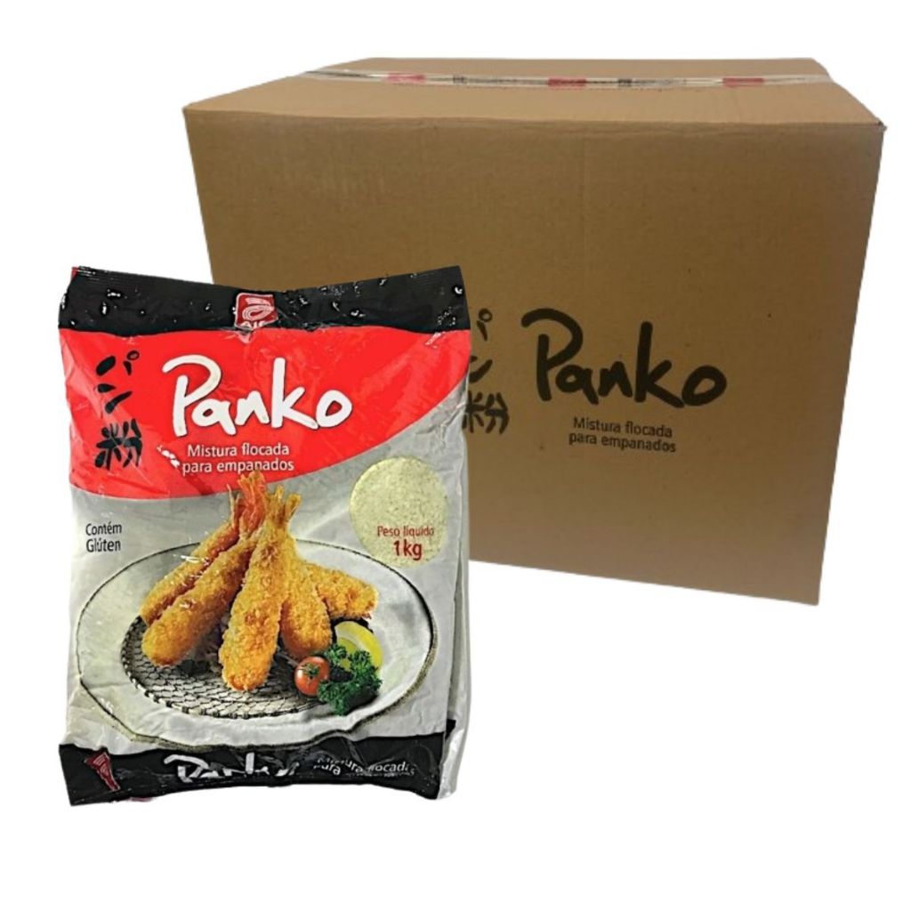 Kit 5 Farinha Panko Flocada Para Empanados Alfa 1kg