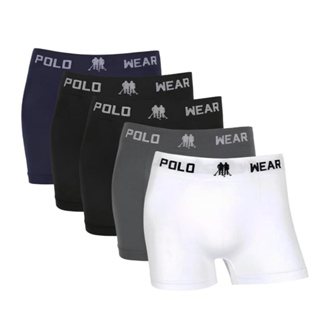 Kit 5 Cuecas Boxer Masculino Adulto - Cueca Box Masculina Polo Wear em Oferta na Shopee